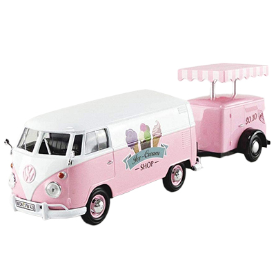 MOTOR MAX フォルクスワーゲンコレクション 1/24 VW T1 タイプ2 トレーラー付き アイスクリームカー 1962