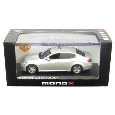 MONOX 1/43 インフィニティ G35 セダン 2007 ポリスカー アメリカ合衆国ハワイ州 ホノルル警察捜査車両