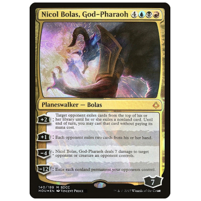 MTG SDCC プロモ 王神、ニコル・ボーラス/Nicol Bolas, God-Pharaoh (英) Foil