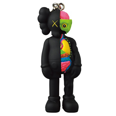 COMPANION BLACK KEYHOLDER (FLAYED) KAWS MEDICOM TOY