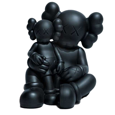 HOLIDAY CHANGBAI MOUNTAIN BLACK KAWS MEDICOM TOY