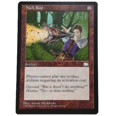 Null Rod 無のロッド R 英語版 Weatherlight ウェザーライト MTG