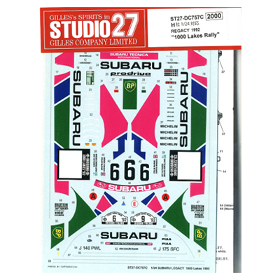 1/24 Legacy 1000Lakes 1992 Original Decals スタジオ27