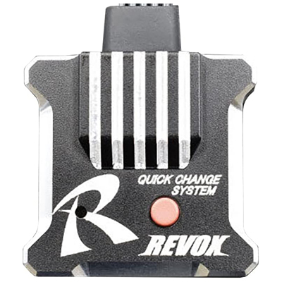 RWDドリフトカー用 ステアリングジャイロ REVOX ブラック 3ch専用 Reve D