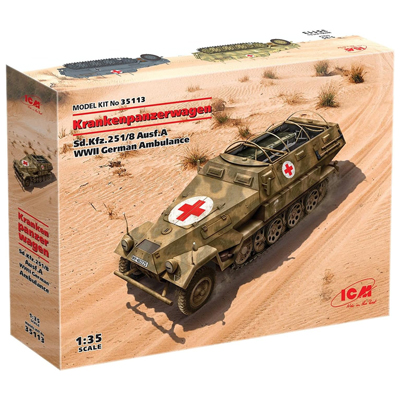 Sd.Kfz.251/8 Ausf.A ドイツ 装甲救急車 ICM 1/35