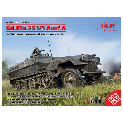 Sd.Kfz.251/1 Ausf.A ドイツ 装甲兵員輸送車 ICM 1/35