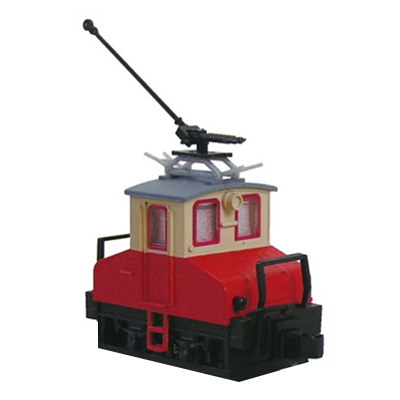 銚子電気鉄道 デキ3 電気機関車 90周年トロリーポール仕様 車体色：赤電色 動力付 津川洋行 1/80