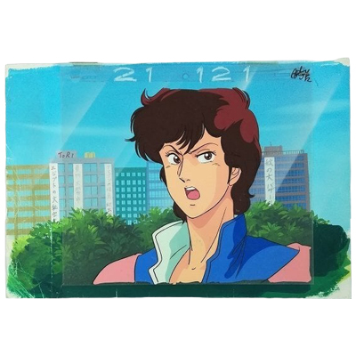 シティーハンター セル画 背景 レイアウトコピー 付き