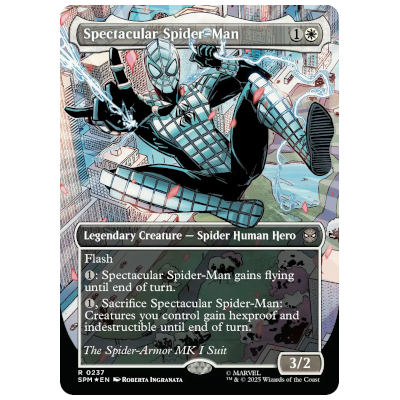 スペクタキュラー・スパイダーマン Spider-Armor ボーダーレス テクスチャー・Foil EN