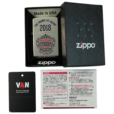 2018 Years ヴァンヂャケット 70th アニバーサリー シリアルナンバー入り Zippo