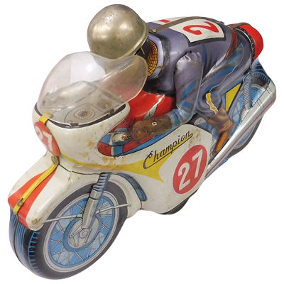 バイクレーサー チャンピオン27 ブリキ アサヒ玩具