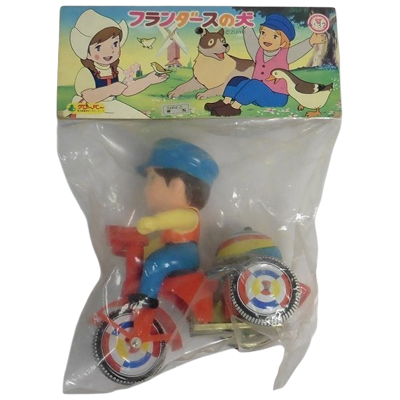 ネロ 三輪車 フランダースの犬 ゼンマイ ブリキ クローバー
