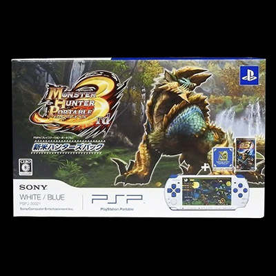 PSP モンスターハンターポータブル3rd 新米ハンターズパック ホワイト・ブルー SONY