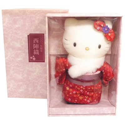 ハローキティ 西陣織 ぬいぐるみ 2001年限定 サンリオ Vivitix