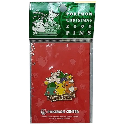 ポケモンクリスマス2000ピンズ ぬいぐるみロゴ ポケモンセンター限定 ポケットモンスター