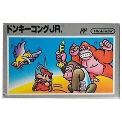 ドンキーコングJR. 再販版 銀箱 FFマークあり ファミリーコンピュータ