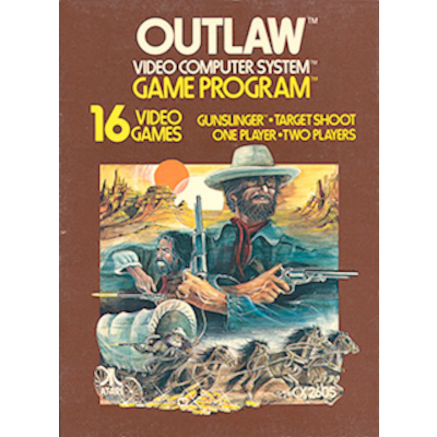 ガンマン Outlaw Atari2600 アタリ エポック
