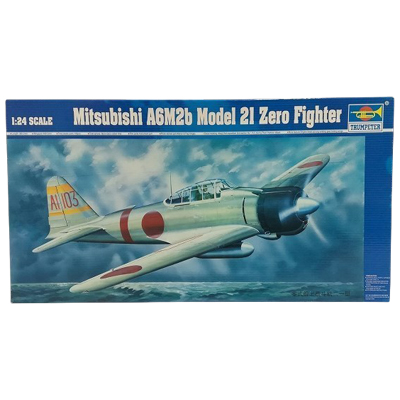 日本海軍 三菱 A6M2b 零式艦上戦闘機21型 トランペッター 1/24