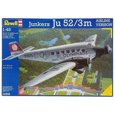 ユンカース Ju 52/3m AIRLINE VERSION 04558 レベル 1/48