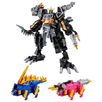 キョウリュウジン ダークver.＆ステゴッチ＆ドリケラ プレバン限定 カミツキ合体PB ミニプラ