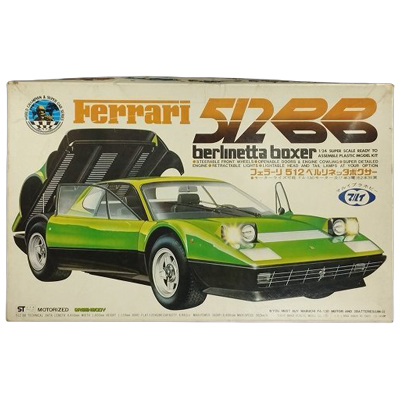 フェラーリ 512 ベルリネッタボクサー No.14 グリーンボディー マルイ 1/24