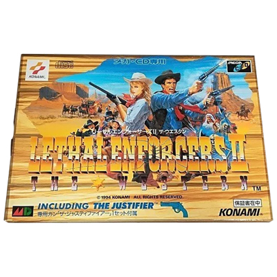 リーサルエンフォーサーズ II ザ・ウエスタン 光線銃付 メガCD コナミ