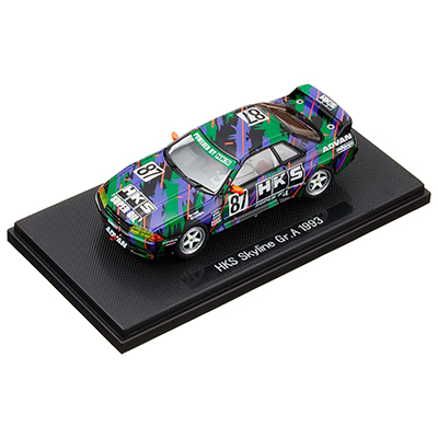 HKS スカイライン Gr.A 1993 No.87 パープル・グリーン・ブラック エブロ 1/43
