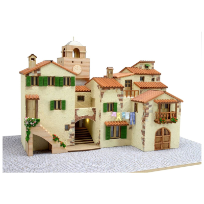 イタリア ヨーロッパの街並みシリーズ ウッディジョー 1/87