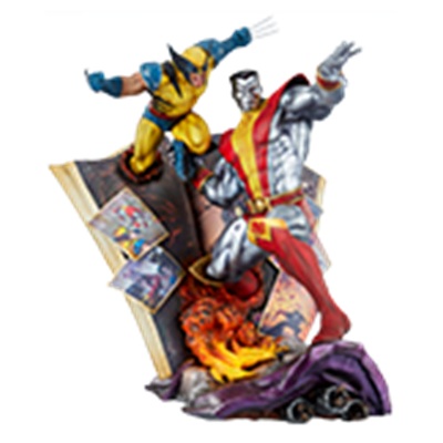 コロッサス＆ウルヴァリン(ファストボール・スペシャル) 数量限定 マーベル スタチュー サイドショウ