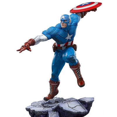 キャプテン・アメリカ コミック 数量限定 マーベル デラックス・アートスケール アイアン・スタジオ