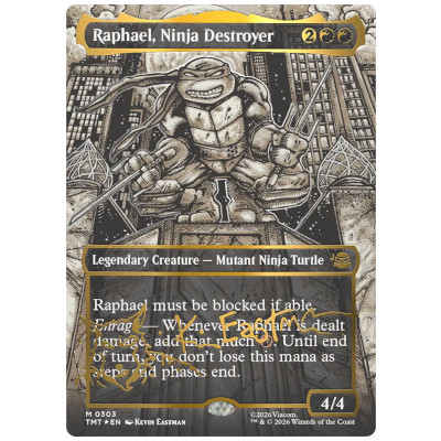 破壊のニンジャ、ラファエロ ボーダーレス Foil ヘッドライナー TMT★EN M 0303