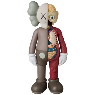 カウズ コンパニオン FLAYED BROWN 人体模型 オープンエディション