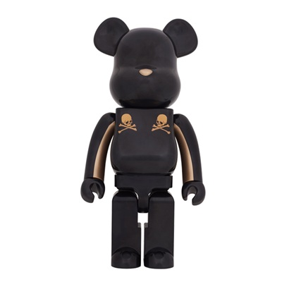 マスターマインド 黒×ゴールドストライプ BE@RBRICK 1000% 限定 メディコム・トイ