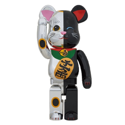 招き猫 銀×黒 BE＠RBRICK 1000% 東京スカイツリータウン・ソラマチ店限定 メディコム・トイ