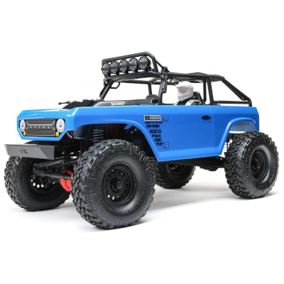 SCX10 II デッドボルト 4X4 ブラッシュド RTR Blue アキシャル 1/10