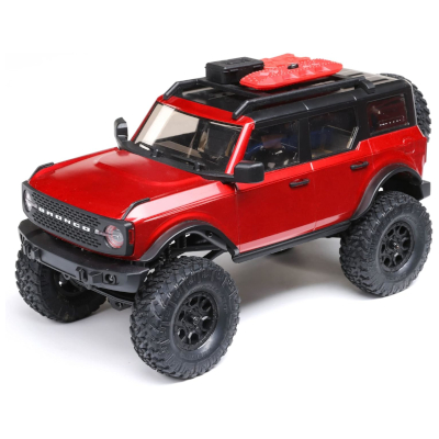 SCX24 2021 フォードブロンコ 4WD TRUCK BRUSHED RTR RED 1/24