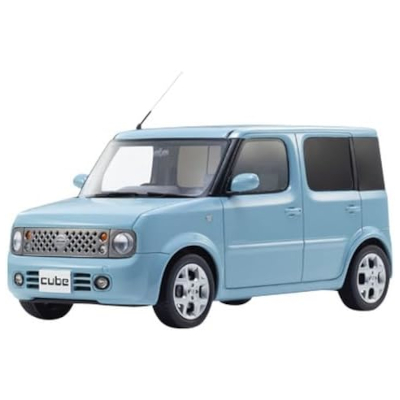 日産 キューブ ライトブルー サムライシリーズ 京商 KYOSHO 1/18