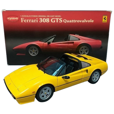 フェラーリ 308GTS クアトロバルボーレ イエロー 京商 KYOSHO 1/18