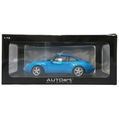 ポルシェ 911 993 カレラ 1995 ブルー オートアート 1/18