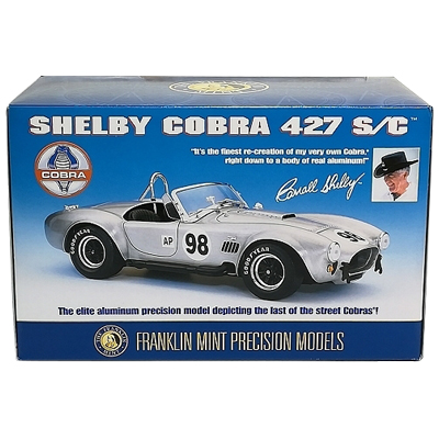 シェルビー コブラ 427 S/C #98 シルバー フランクリンミント 1/24