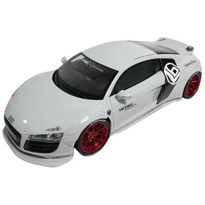 アウディ R8 by LB★WORKS ホワイト GTスピリット 1/18