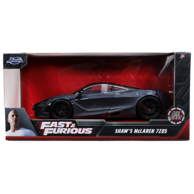 F＆F マクラーレン 720S ブラック グレー ショウ ワイルド・スピード ジャダトイズ 1/24