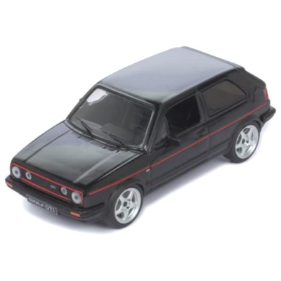 VW ゴルフ GTI MKII 1984 ブラック レッドライン シルバーホイール ixo 1/43