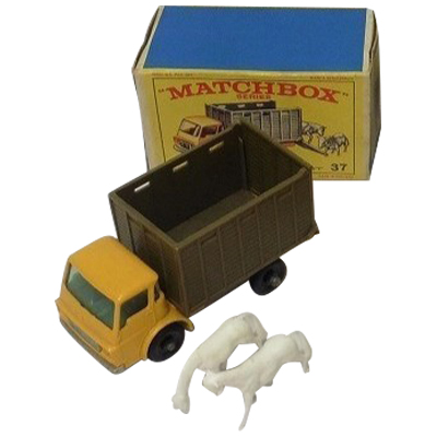 キャトルトラック CATTLE TRUCK イエロー ブラウン No.37 マッチボックス レズニー