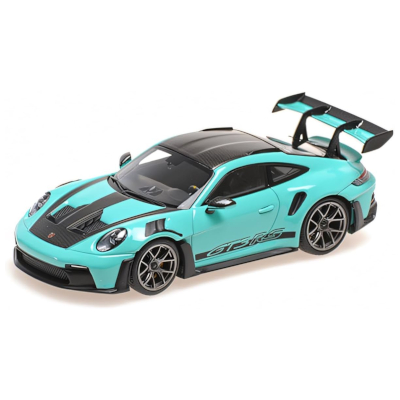 ポルシェ 911 992 GT3RS 2024 グリーン ダークシルバーホイール 1/43