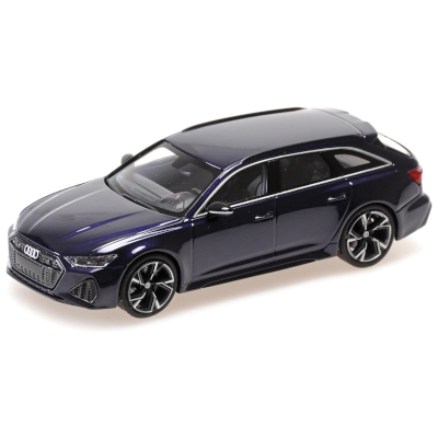 アウディ RS 6 アバント 2019 ヴァイオレットメタリック ミニチャンプス 1/43