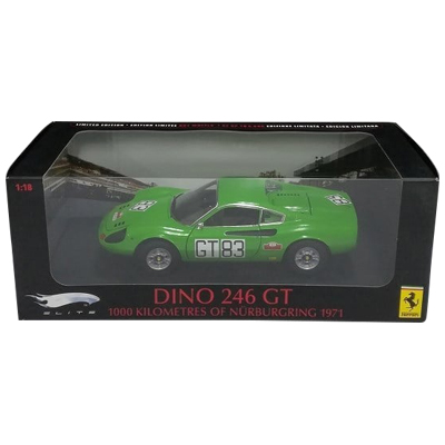フェラーリ ディーノ 246GT 1000km ニュルブルクリンク1971 #83 緑 1/18