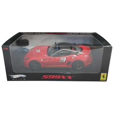 フェラーリ 599 XX #3 レッド ホットウィール エリート マテル 1/18