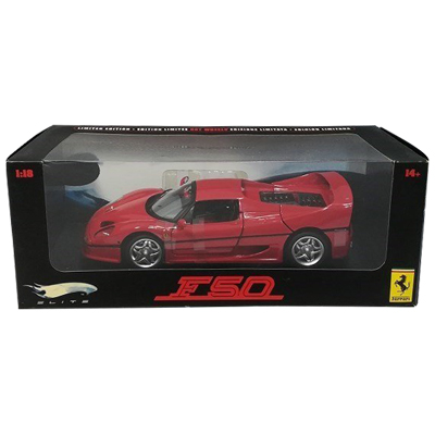 フェラーリ F50 レッド ホットウィール エリート マテル 1/18