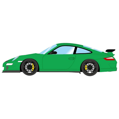 ポルシェ 911 997 GT3 RS 2007 グリーン アイドロン メイクアップ 1/43
